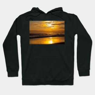 Golden Sunrise over the North Sea Hoodie